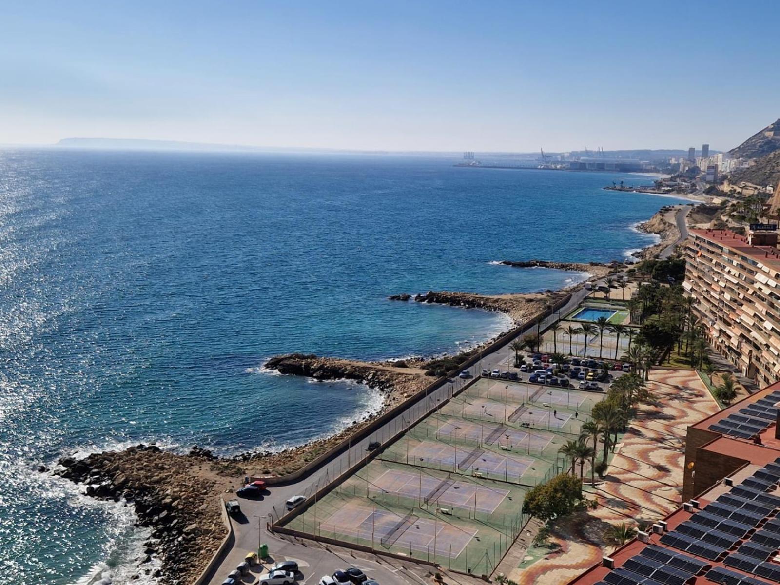 Vistas Al Mar. Gran Salon. Playa A 1 Minuto. Wifi Lägenhet Alicante Exteriör bild
